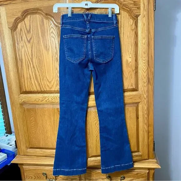 Veronica Beard Carson Ankle Flare High Rise Jeans Women’s Size 24 Made in USA - Picture 6 of 16